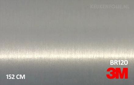 3M 2080 BR120 Brushed Aluminium keukenfolie