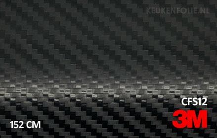 3M 2080 CFS12 Carbon Fiber Black keukenfolie