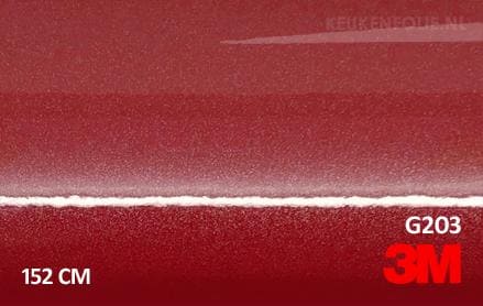 3M 2080 G203 Gloss Red Metallic keukenfolie