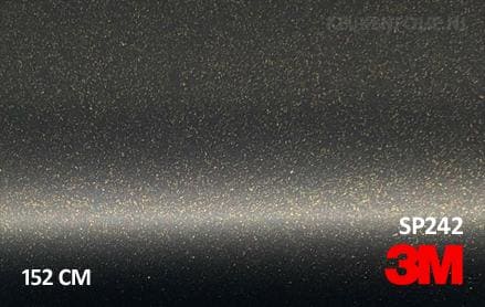 3M 2080 SP242 Satin Gold Dust Black keukenfolie