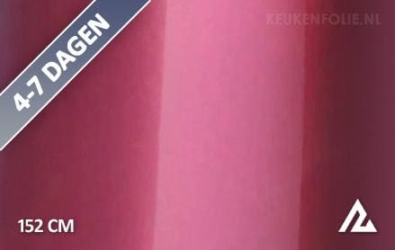 18 mtr Gloss Metallic Jade Tea Red 3203 keukenfolie