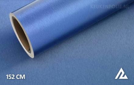 Geborsteld aluminium blauw keukenfolie