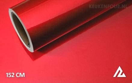 Glans metallic rood keukenfolie