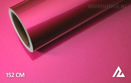 Glans metallic roze keukenfolie