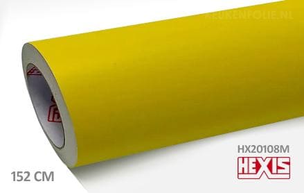 Hexis HX20108M Lemon Yellow Matt keukenfolie