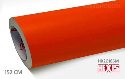 Hexis HX20165M Mandarin Red Matt keukenfolie