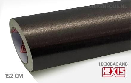 Hexis HX30BAGANB Brushed Aluminium Anthracite keukenfolie