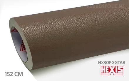 Hexis HX30PGGTAB Taupe Grain Leather Gloss keukenfolie