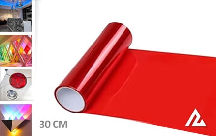 Rood lampen folie